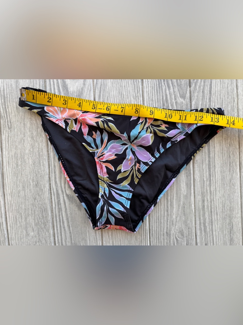 Billabong Black Floral Bikini with Pastel Accents - Picture 14 of 14